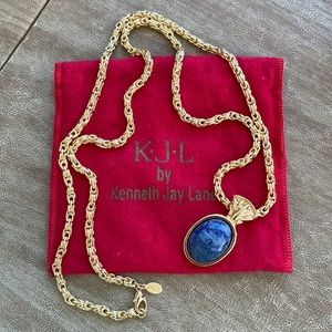 KJL gold necklace Egyptian revival necklace